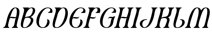 FISHERMAN Italic Font UPPERCASE