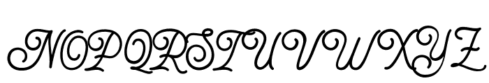FInezia-Regular Font UPPERCASE