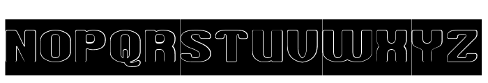 FLASH BRAIN-Hollow-Inverse Font UPPERCASE