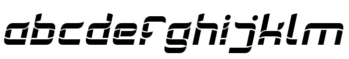 FLOATING ON SPACE Italic Font LOWERCASE
