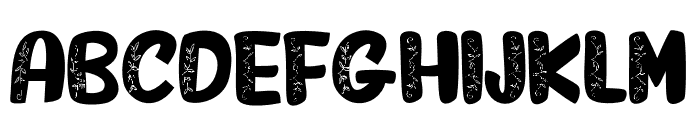 FLOWERLEAVES Font LOWERCASE