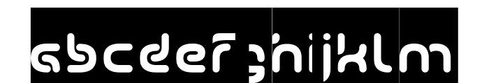 FLOWING AIR-Inverse Font LOWERCASE
