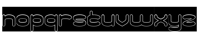 FLOWING THOUGHT-Hollow-Inverse Font LOWERCASE