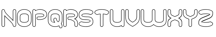 FLOWING THOUGHT-Hollow Font UPPERCASE