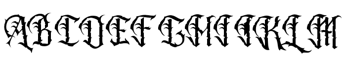 FLUSTER-Regular Font UPPERCASE