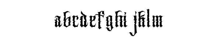 FLUSTER-Regular Font LOWERCASE