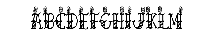 FLY FEATHER Font UPPERCASE