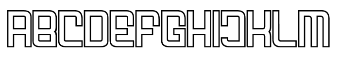 FODECUMBERS THICK HOLOW Font LOWERCASE