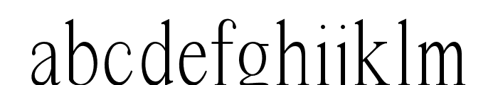 FONCYSERIF Font LOWERCASE