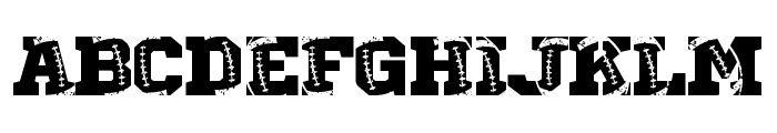 FOOTBALL LACE Font UPPERCASE