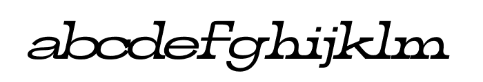 FOREWAY Italic Font LOWERCASE