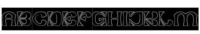 FORTUNE MAKER-Hollow-Inverse Font UPPERCASE