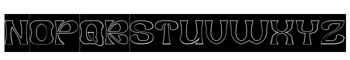 FORTUNE MAKER-Hollow-Inverse Font UPPERCASE