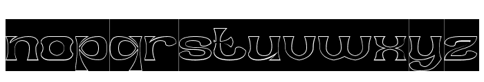 FORTUNE MAKER-Hollow-Inverse Font LOWERCASE