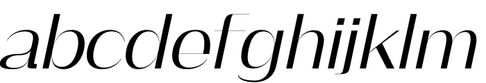 FOWLA Italic Font LOWERCASE