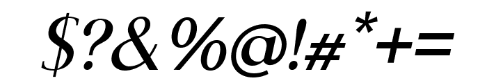 FRANCO CENTURY Italic Font OTHER CHARS