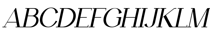 FRANCO CENTURY Italic Font UPPERCASE