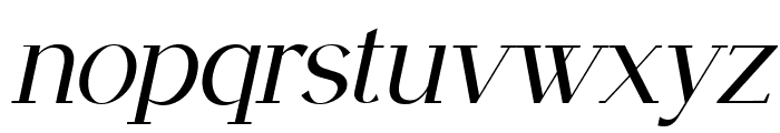 FRANCO CENTURY Italic Font LOWERCASE