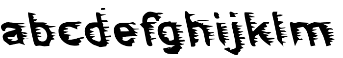 FREEZER-reverse Font LOWERCASE