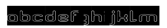 FREQUENCY-Hollow-Inverse Font LOWERCASE