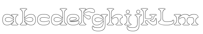 FRESH FLOWER-Hollow Font LOWERCASE