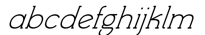 FT Getcode Pro Light Italic Font LOWERCASE