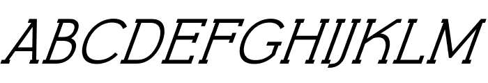 FT Getcode Pro Normal Italic Font UPPERCASE