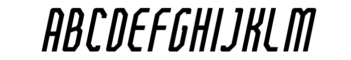 FTBetonCompressedItalic Font LOWERCASE