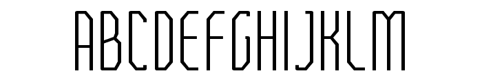 FTBetonExtraLightCompressed Font UPPERCASE