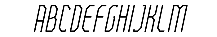 FTBetonExtraLightCompressedItal Font LOWERCASE