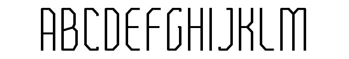 FTBetonExtraLightCondensed Font LOWERCASE