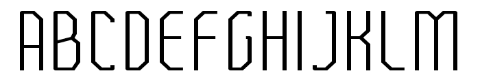 FTBetonExtraLightExpanded Font LOWERCASE