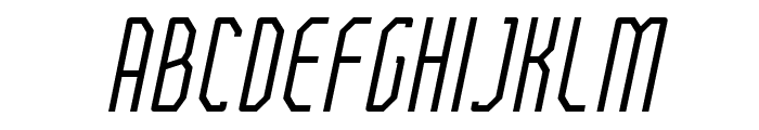 FTBetonLightCompressedItalic Font UPPERCASE