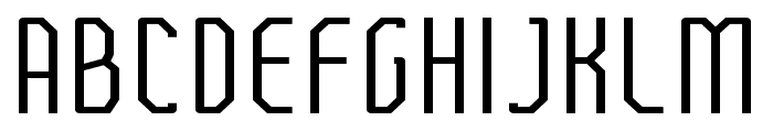 FTBetonLightExpanded Font LOWERCASE