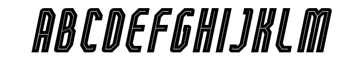 FTBetonPunBoldCompressedItalic Font LOWERCASE
