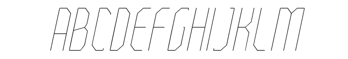 FTBetonThinCondensedItalic Font LOWERCASE
