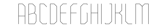 FTBetonThin Font LOWERCASE