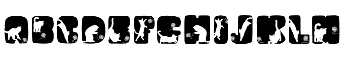 FUNNY CATS Font UPPERCASE
