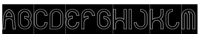 FUNRECORD LIFE-Hollow-Inverse Font UPPERCASE