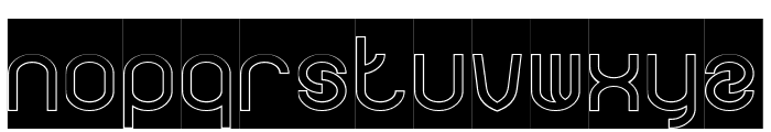 FUNRECORD LIFE-Hollow-Inverse Font LOWERCASE