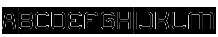 FUNRECORD LIVE-Hollow-Inverse Font UPPERCASE
