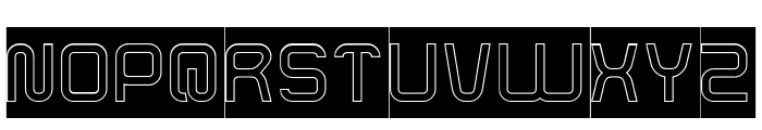 FUNRECORD LIVE-Hollow-Inverse Font UPPERCASE