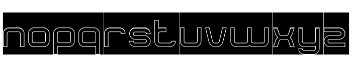 FUNRECORD LIVE-Hollow-Inverse Font LOWERCASE