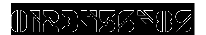 FUTURE SPORT-Hollow-Inverse Font OTHER CHARS
