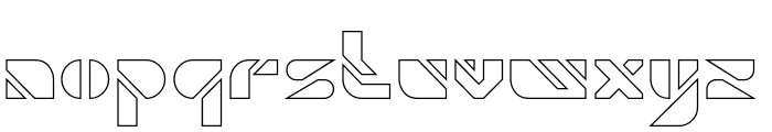 FUTURE SPORT-Hollow Font LOWERCASE