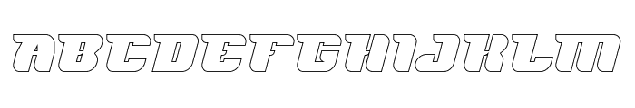 FUTURISM-Hollow Font UPPERCASE