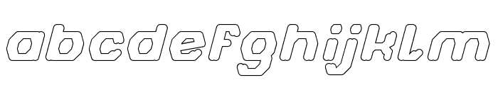 FUTURISTIC-Hollow Font LOWERCASE
