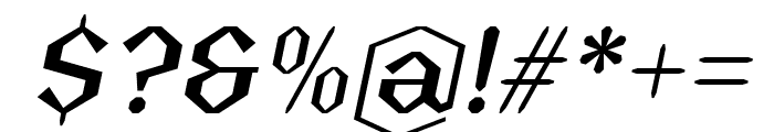 FX Diyamone Medium Italic Font OTHER CHARS