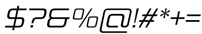 FX Extracte Light Italic Font OTHER CHARS