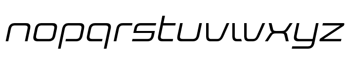 FX Extracte Light Italic Font LOWERCASE